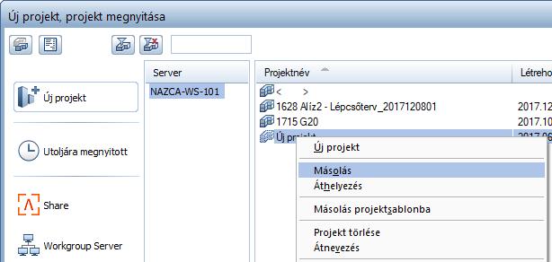 Az Allplan projekt ezután a Bimplus projekthez lesz kapcsolva.