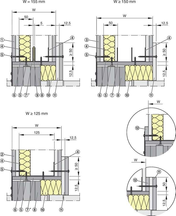 Könnyű válaszfalak fémtartós szerkezettel > Habarcs nélküli beépítés TQ beépítőkészlettel 31.