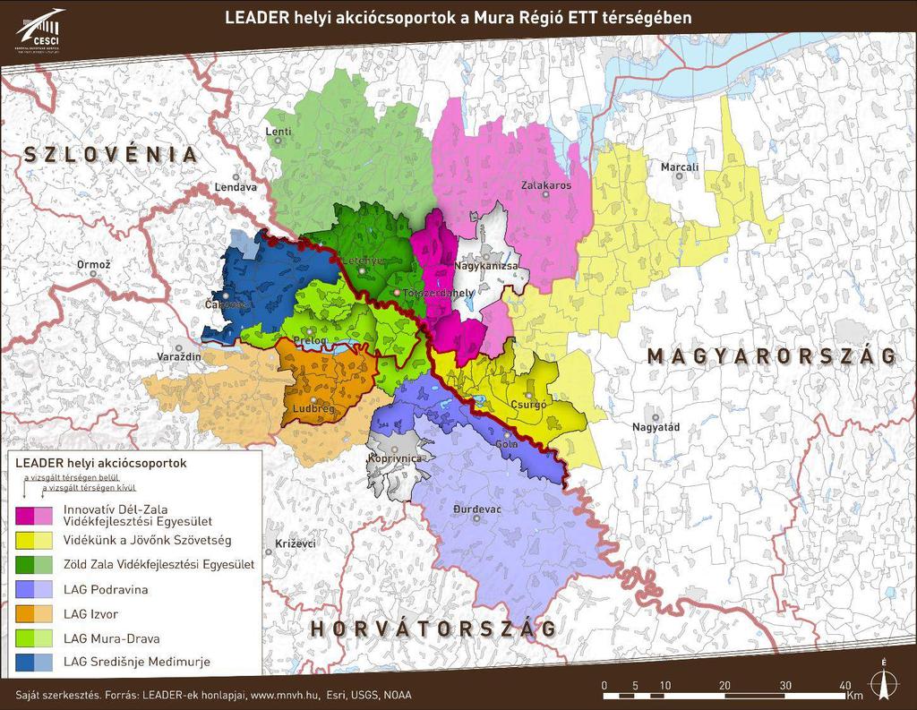 LEADER szervezetek között, elősegítve ezzel a 2014-2020-as időszakban rendelkezésre álló források hatékonyabb térségi felhasználását. 10.