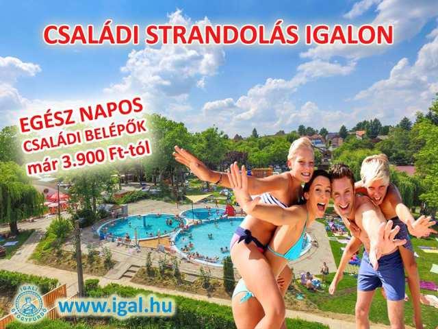 Élményteli Családi Strandolás Igalon Gyertek és pihenjetek Ti is a nyári szezonra megújult igali strandon Amivel várunk Benneteket: Európa egyik legjobb gyógyvize (10.