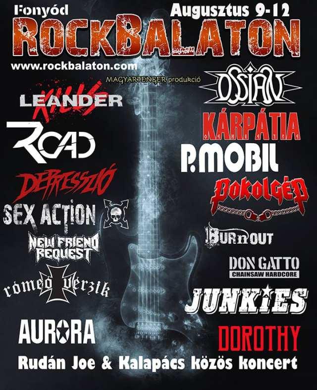 2018. augusztus 9-12. Rock Balaton Helyszín: Fonyód Jegyár: 4 napos bérlet 13.