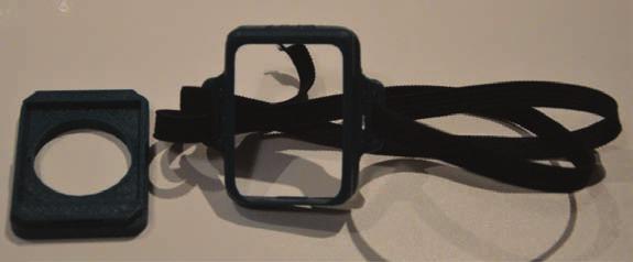 A tartószerkezet 3D nyomtatóval nyomtatva Illeszkedik a szenzorra CGM / FGM zelebb a szúrásos vércukormérő által mért eredményhez.