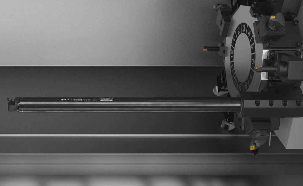 Géphez igazított fejlett Silent Tools kiesztergálókések A Sandvik Coromant kínálatában géphez igazított kiesztergálókések is szerepelnek