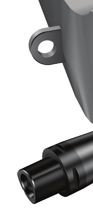 Silent Tools TM kiesztergáláshoz Rugalmas kiesztergálás hosszú kinyúlások esetén A nagy átmérőjű és a mély furatok kiesztergálási művelete különösen hajlamos a rezgésekre, főként
