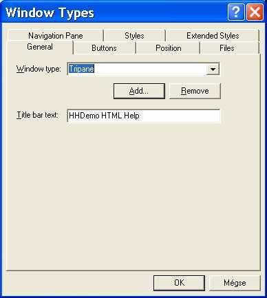 Add/Modify windows