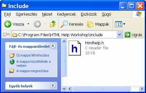 fájlok közé a htmlhelp.