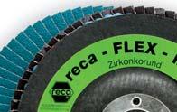 0666 017 880 RECA Flex-Mop 178 22,23 80 10 RECA Z-Mop csiszolókorong általános használatra, acél anyagokhoz kiváló ár-teljesítmény arány általánosan használható acél anyagok megmunkálására peremek és