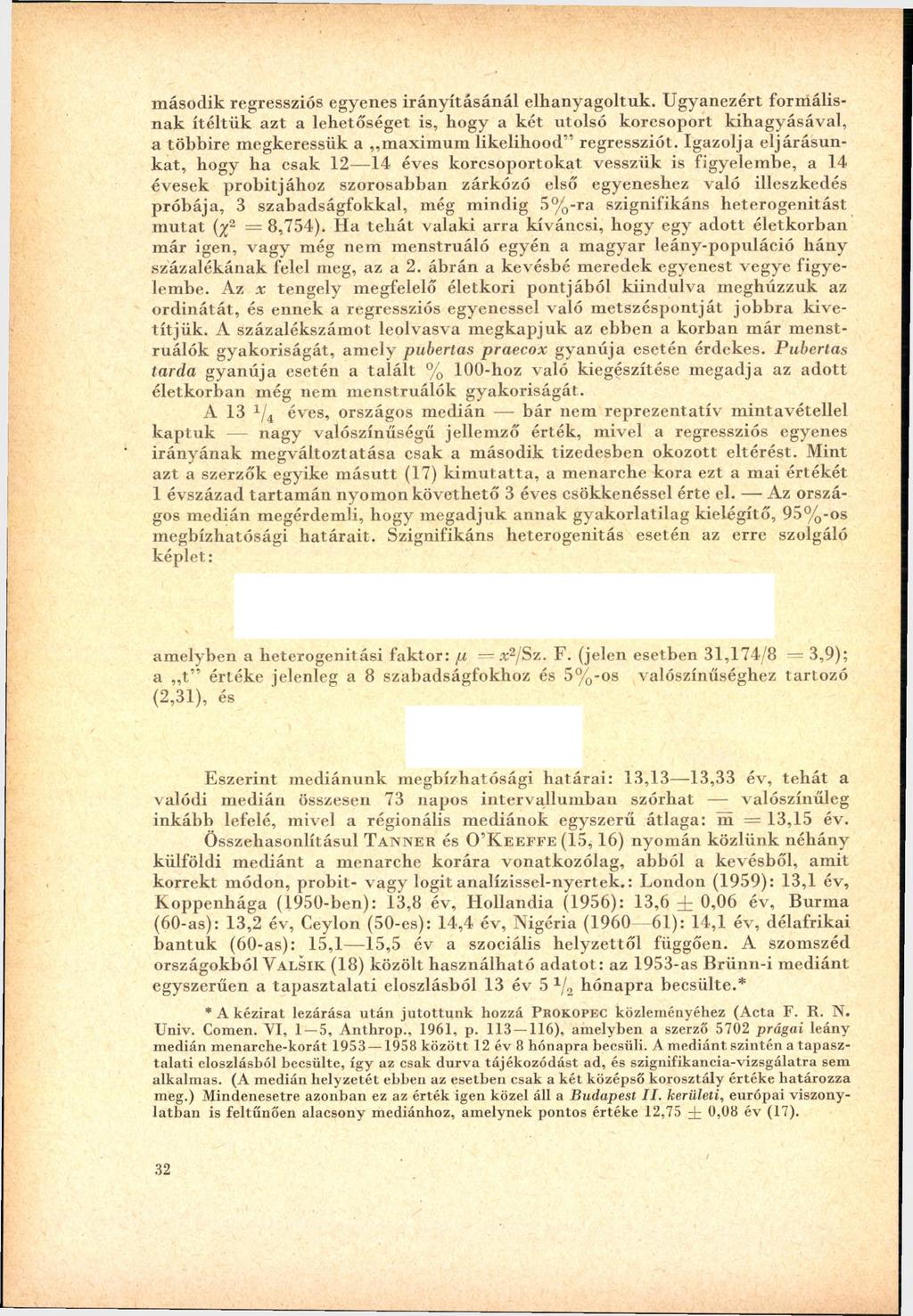 m áso d ik regressziós egyenes irá n y ítá sá n á l elh an y ag o ltu k.