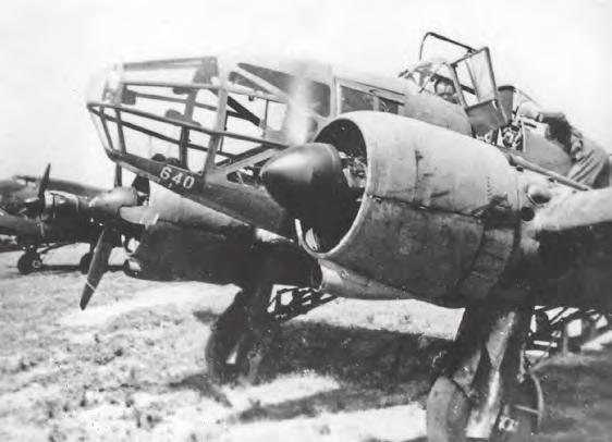 Haditechnika-történet 15. ábra. Francia Potez 63-as repülőgép, amelynek könnyűbombázó és nehézvadász változata is volt.