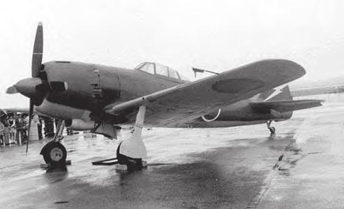 Haditechnika-történet 22. ábra. A Nakajima Ki 84 Hayate (Frank) a japán repülőgépgyártás egyik utolsó típusa.
