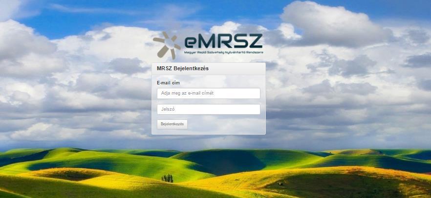 2 A RENDSZER HASZNÁLATÁNAK MEGKEZDÉSE 2.1 Belépés a kapott e-mail feldolgozása 1) Kérjük, nyissa meg webböngészőjét. 2) A címsorba írja be az alábbi URL-t: https://emrsz.