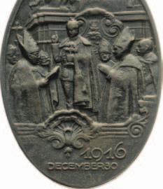 IV. KÁROLY Koronázási érmek kicsit megkésve IV. KÁROLY koronázási emlékérem, bevonat nélküli hadifém, 1916 A IV.