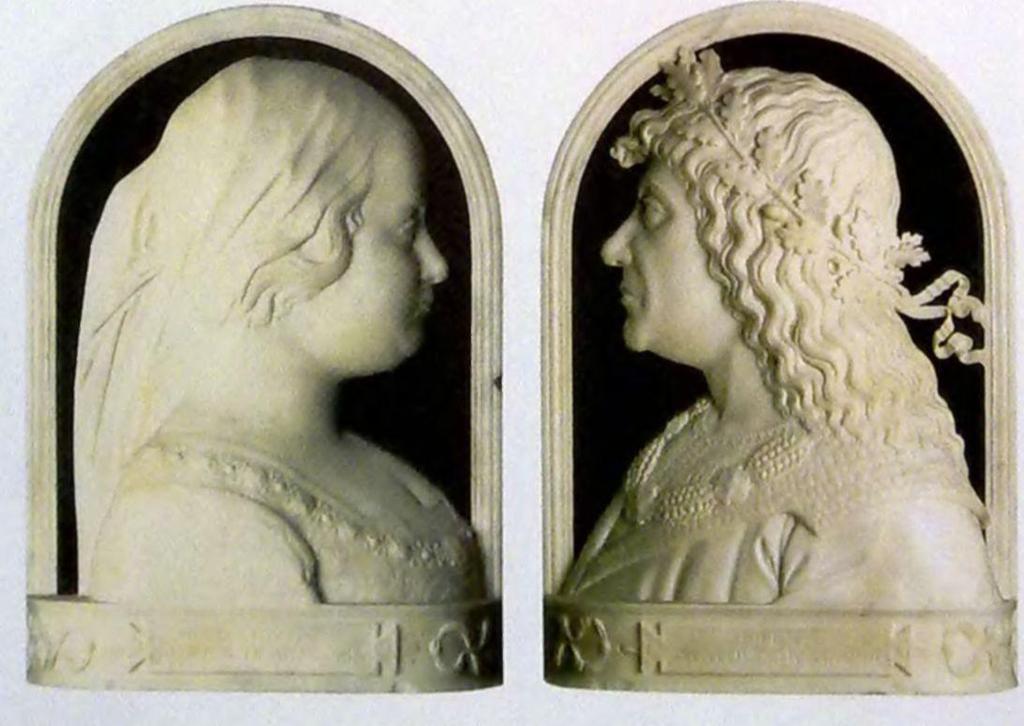 A magányos király Mátyás és Beatrix domborművű arcképe Bármiképp ítéljük is meg Mátyás politikai és katonai célkitűzéseit, mindenképpen veszélyeztette őket a király utolsó évtizedének legnagyobb