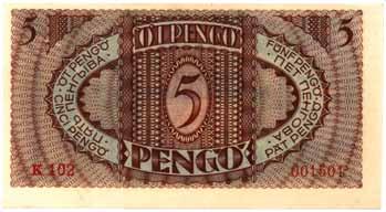 888. 5 Pengő 1938.