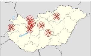 Földrengés: A magyarországi földrengések általában nem pusztító erejűek. Ez annak köszönhető, hogy az ország távol fekszik a nagyobb törésvonalaktól.