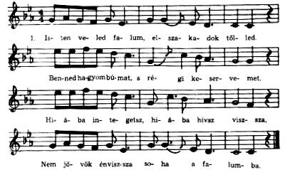 ember (táltos) jóslása, mikor azt mondta, hogy ezt a szép templomot a nép el fogja hagyni, falait a sok esı és víz tönkre fogja tenni. Ma egy gyönyörő kultúrház áll a helyén.