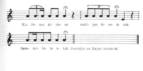 Kis Jé - zus ál dá sa Sem -mi fé le száll-