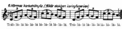 Rám ti-tá rám ti-tá rám-ti-rá-rá ti ti tá rám-ti-rá-rá ti-ti-tá.