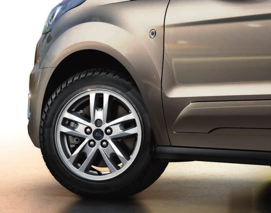 FORD TOURNEO CONNECT Keréktárcsa-választék 16"-os 5 2 küllős, Sparkle Silver könnyűfém keréktárcsák (Alapfelszereltség Trend modellen) 16"-os 5x2 küllős, Luster Nickel könnyűfém keréktárcsa