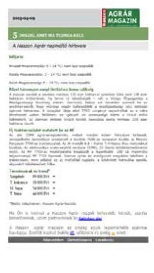 www.haszon.hu www.haszonagrar.hu P 17009 XV.