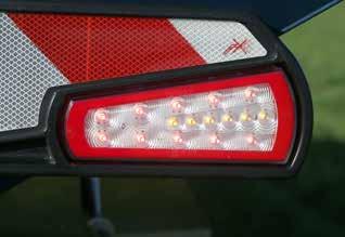 Az 55 db LED-ből álló világítás kiváló láthatóságot biztosít mindenféle