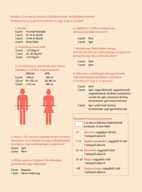 végzendő. A HbA1c alkalmas a praediabetes kimutatására is. 5,7 6,4% között megnő a 2TdM kialakulásának kockázata, és ez a kv rizikó növekedését is jelzi.