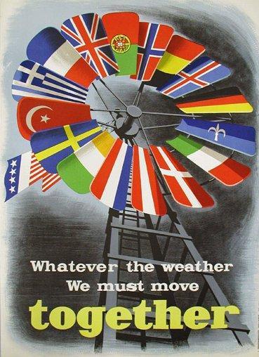 a Marshall-terv Nyugat- Európának az amerikai befolyás növelésére (1947-1948) a Szovjetunió által