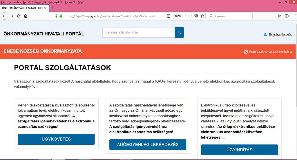 Az ügyindítás keretében az ügyfél elektronikus űrlapot nyújthat be.