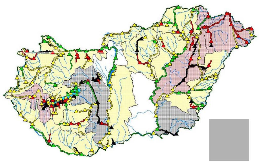 VÍZMINŐSÉG Vizeink minősége az oxigén háztarás jellemzői (Értékelés a 2000 évi törzshálózati vízminőségi adatok alapján az