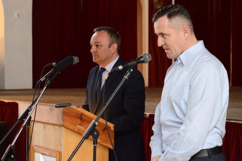 Neszményi Zsolt kormánymegbízott, Ratimir Ljubić Kapronca Kőrös megye alispánja, továbbá jelen volt Biró Norbert a Somogy Megyei Közgyűlés elnöke,