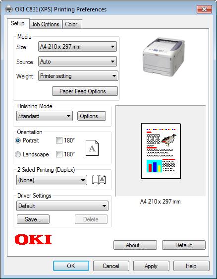 való XPS nyomtató-illesztőprogram [Beállítás] (Setup) lap Elem Leírás Elem Színes mód (Color Mode) Toner save (Toner save) Speciális (Advanced) Color Swatch (Color Swatch) Default (Default) Leírás A