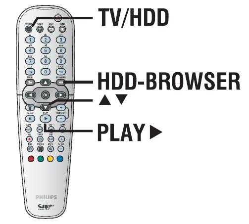 Felvétel merevlemezre Felvétel és lejátszás egyszerre Miközben éppen egy TV-műsort rögzít a HDDre, lehetősége van egy korábban rögzített adást lejátszani a HDD-ről, vagy egy DVD-t lejátszani, illetve