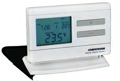 COMPUTHERM Q7 programozható, digitális szobatermosztát fehér bézs A hét minden napjára külön-külön hőmérsékletprogram készíthető.
