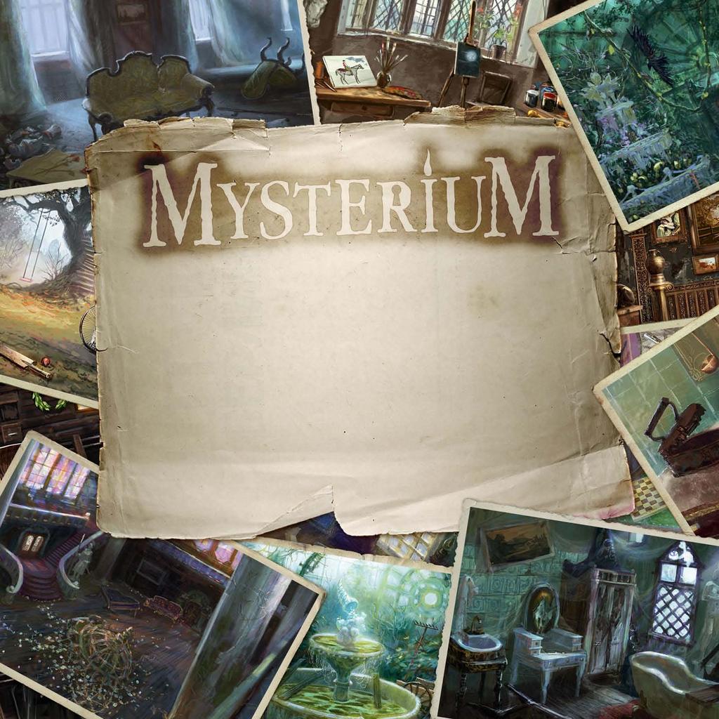 Mysterium kooperatív társasjáték 2-7 fő részére. A játékosok egyike egy szellemet irányít - egy olyan szellemet, aki egy elhagyatott udvarházban él.