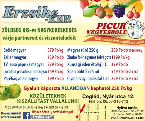 Telephely: 06-30/228-2718 Mezőhék, Vitaleggs Kft.