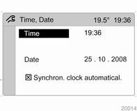 (Automatikus idő szinkronizálás) menü Time, Date (Idő, dátum) menüpontja előtti mező bejelölésével kapcsolható be.