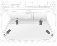 Rögzítőszemek Vezetősínek és kampók Caravan esetén a vezetősínen állítsa a kampókat a megfelelő helyzetbe: illessze a kampót a vezetősín felső részén