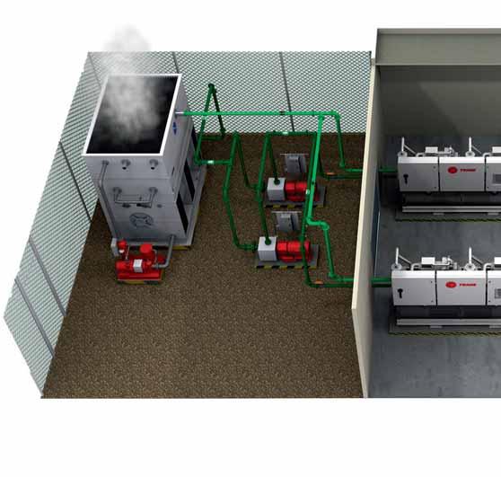 Trane hűtőtelep-vezérlők felépítése A Trane hűtőtelep-vezérlők felépítése magas szintű technológiai