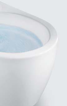 A Rimfree előnyei tökéletes higiénia, a WC-kerámia könnyű karbantartása és tisztítása