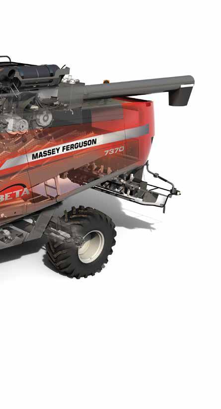Motor Erőteljes, 6 hengeres, SCR technológiával ellátott AGCO POWER motor a nagyobb üzemanyag-hatékonyság és kisebb károsanyag-kibocsátás érdekében.