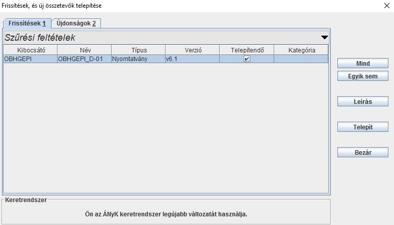 A "Szerviz/Technikai áttöltés új nyomtatványba" menüpontot javasoljuk használni, ha egy korábban mentett, de más típusú nyomtatványból szeretnénk az adatok többségét átmenteni egy új nyomtatványba.