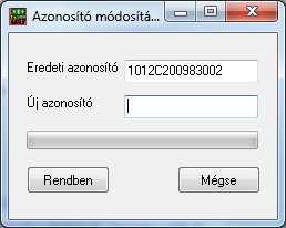 3.8 Azonosító módosítása Amennyiben egy áru kódját változtatni kell, azt közvetlenül nem teheti meg az adatlapon, mivel ez több adatbázist is érint.