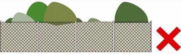 KERÍTÉS Kerítés csak a szabadon vagy oldalhatáron álló telepítéssel épület épületeknél alakult ki.