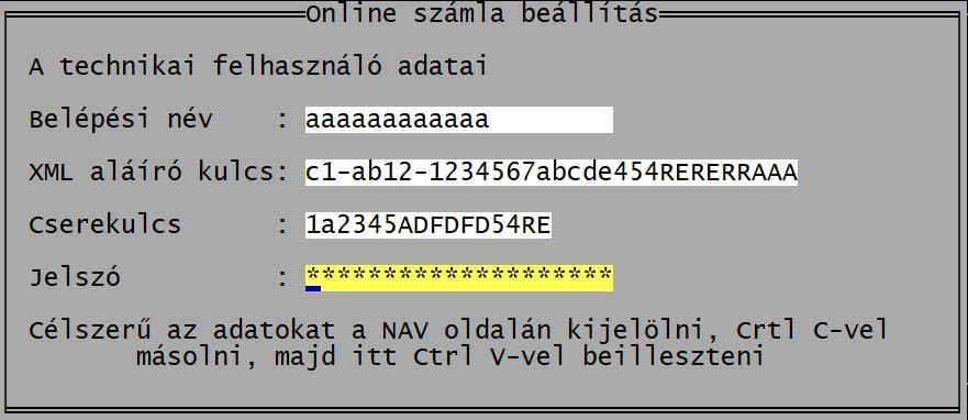 1. Menüpont A Számlázás - vevő szállító nyilvántartás (UJVSZ) programban az online adatszolgáltatáshoz kapcsolódó beállítás egy új menüpontba, az 1 Törzsadatok - 6 Online számla beállítás került be.