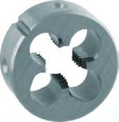 Menetszerszámok 9 Menetmetsző terelőéles, DIN-EN 22568, HSS-E, INOX Kat. szám: C605 020 Kivitel: Bekezdés kb. 2 menetemelkedésnyi, terelőéllel, leppelt. Tűrés: 6g.
