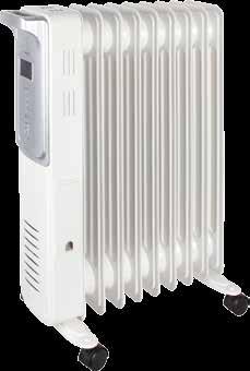 nyomáspróbának alávetve - méret: 12,5 (24) x 63 x 44 cm 13 fins ON-OFF TIMER 2500 W - 3 fűtési