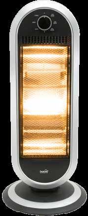 FK 232 Kvarccsöves fűtőtest - 2 fűtési fokozat: 450 W / 900 W - külön kapcsolható fűtőbetétek - kapcsolható