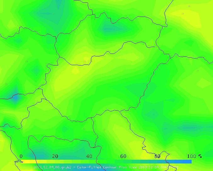 30. ábra: A 925 hpa-os nyomási szint relatív