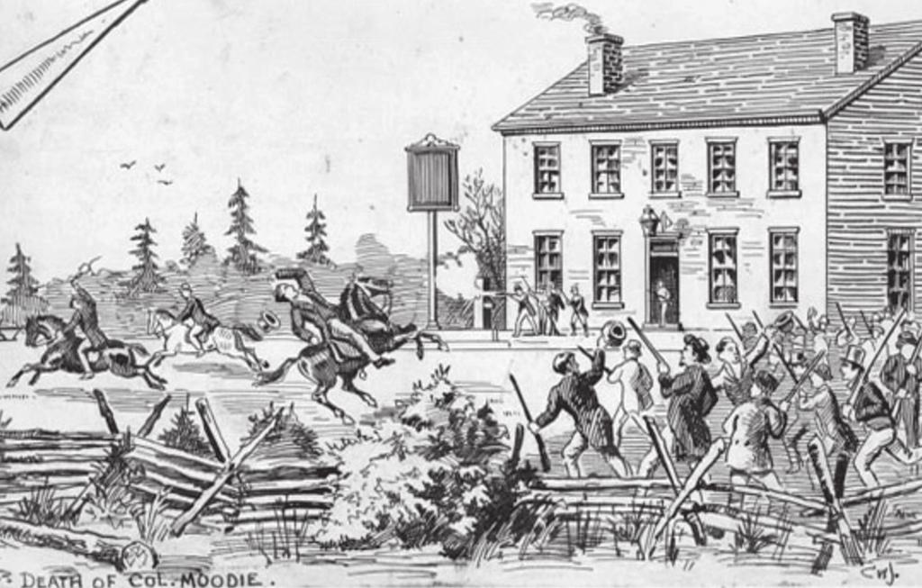 1848 KANADÁBAN 2. kép. Ütközet Montgomery kocsmájánál különleges testület (Special Council of Lower Canada) vette át, amely egészen 1841 februárjáig hivatalban maradt. Az 1837.