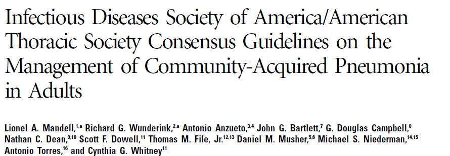 Antibiotikus kezelés: IDSA guidelines -